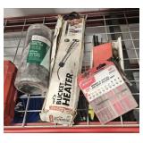 BUCKET HEATER, MISC TOOLS & ZIP TIES