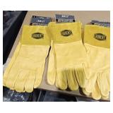3 pairs  Iron Cat Pigskin Gloves w/ Kevlar sz L