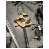 One pair of DeWalt wood clamps