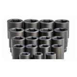 19pc 3/4" to 2" nut -1" drive  Proto sockets set