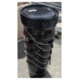 5 MetAL 5 gallon buckets with lids