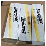 3 Lots 1ea Boxes D cell Energizer batteries
