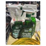 3 bottles of Simple green