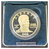1998 Proof Silver Dollar Black Revolutionary War