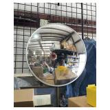 Round security mirror