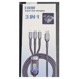 100w Super Fast Charging 3 in 1 Cables