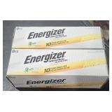 (2) boxes Energizer D batteries