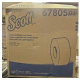 (12) jumbo roll bathroom tissue