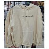 2 New Pale Yellow Hooded Sweat Shirt  sz XL
