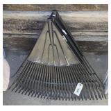 2 lawn rakes