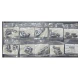 (10) SCH 40 black pipe nipple 1/4" X close