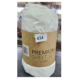 Premium Sheet Set 4 pc  Full sz White