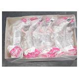 Box w/ 6 Bouton Optical Safety Glasses Pink /Clear