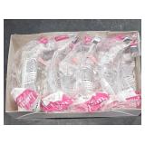 Box w/ 6 Bouton Optical Safety Glasses Pink /Clear