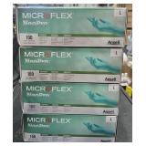 4 lots 1 ea Micro Flex Neoprene Gloves sz L