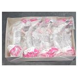 Box w/ 6 Bouton Optical Safety Glasses Pink /Clear