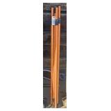 4 miscellaneous fiberglass handles/Legs