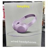 Heyday Wired Headphones w/ Microphone in Purple