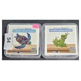2 Wooden Jigsaw Puzzles  - Sea Turtle, Frog