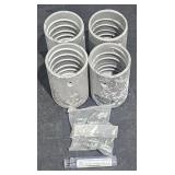 4 Lots NH 1x1 1/4" NPS Alum  NZZL HLDR Sand Blast