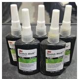 5 Bottles 3M Scotch-Weld Threadlocker TL90 50ml