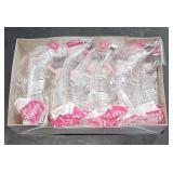 Box w/ 6 Bouton Optical Safety Glasses Pink /Clear