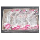 Box w/ 6 Bouton Optical Safety Glasses Pink /Clear