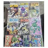 Lot of 8 Marvel Comics  Group Rom Comics