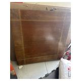 Square vintage wooden card table folding
