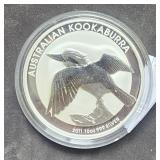 2011  10oz .999 Silver Elizabeth II Australia $10