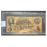 1863 State of Louisiana One Hundred Dollars