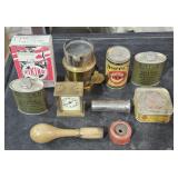 3 Vintage Tin Gun Cleaning Supplies, As Is Mini