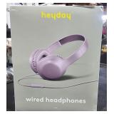 Wired Headphones w/ Microphone in Purple
