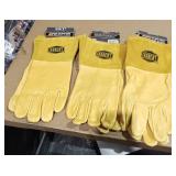 One lot three pairs of iron cat MIG welding