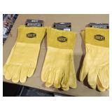 One lot three pairs of iron cat MIG welding
