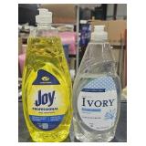 2 dish soap.  Joy and Ivory