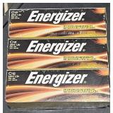 3 boxes Energizer C batteries