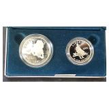 1995 S Civil War Battlefield Two Coin Proof Set