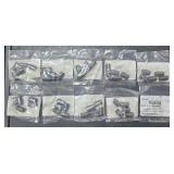 (10) SCH 40 black pipe nipple 1/4" X close