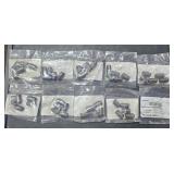 (10) SCH 40 black pipe nipple 1/4" X close