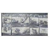 (10) SCH 40 black pipe nipple 1/4" X close