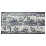 (10) SCH 40 black pipe nipple 1/4" X close