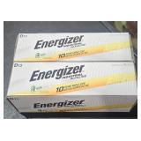 (2) boxes Energizer D batteries