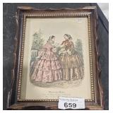 Miroir des Modes framed picture