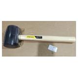 two lots one each Stanley 16 oz rubber mallet