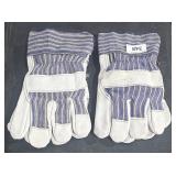 2 pair MCR Safety Leather Work Gloves