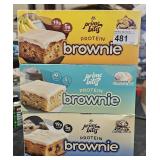 3Lot 1ea boxes Protein Brownies-Banana Nut, Glazed