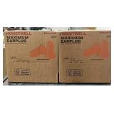 2 Honeywell maximum earplugs