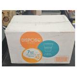 Case Disposo Ware 7oz Plastic Cups 12pks of 100