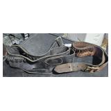 2 Vintage Black & Brown Ammo Belts